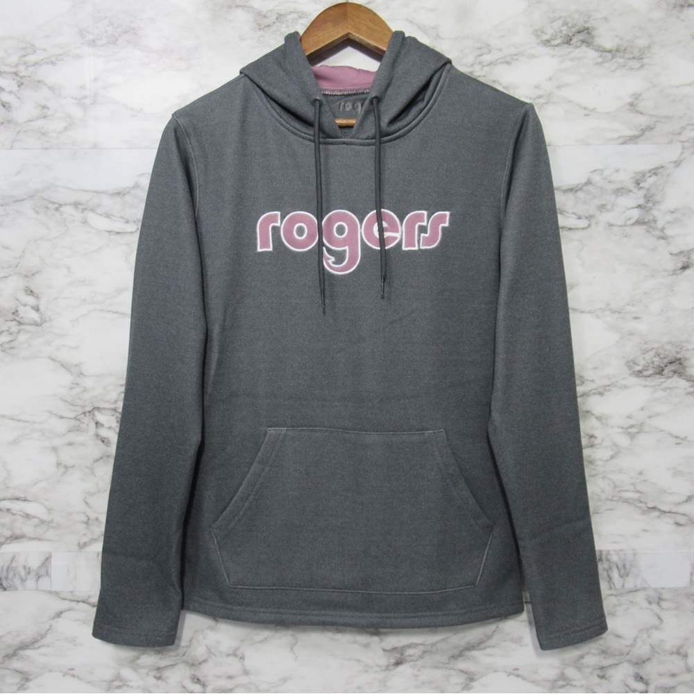 Rogers Gray Pullover Hoodie Outdoors Size Small
